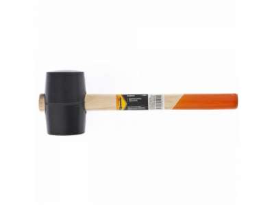Киянка резиновая, 910 г, черная резина, деревянная рукоятка// SPARTA