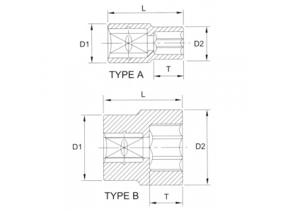 Головка торцевая 12гр. 1/2" 10мм
