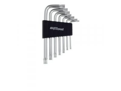 набор ключей шестигранных Г-образных TORX AV Steel 7 предметов